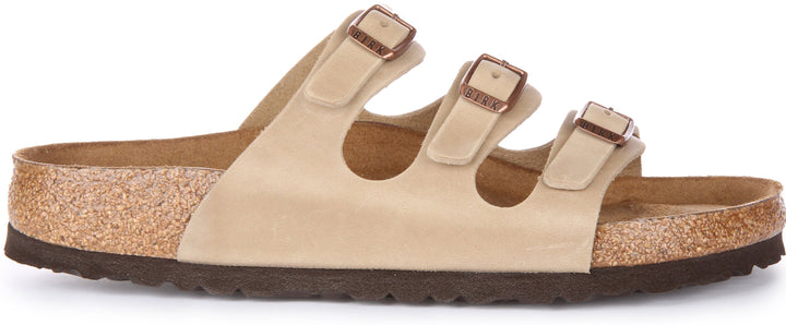 Birkenstock Florida-sandaler | Tobaksfärgat äkta läder för män och kvinnor