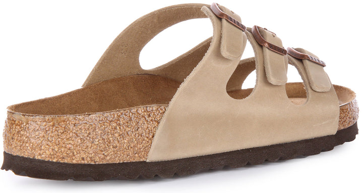Birkenstock Florida-sandaler | Tobaksfärgat äkta läder för män och kvinnor