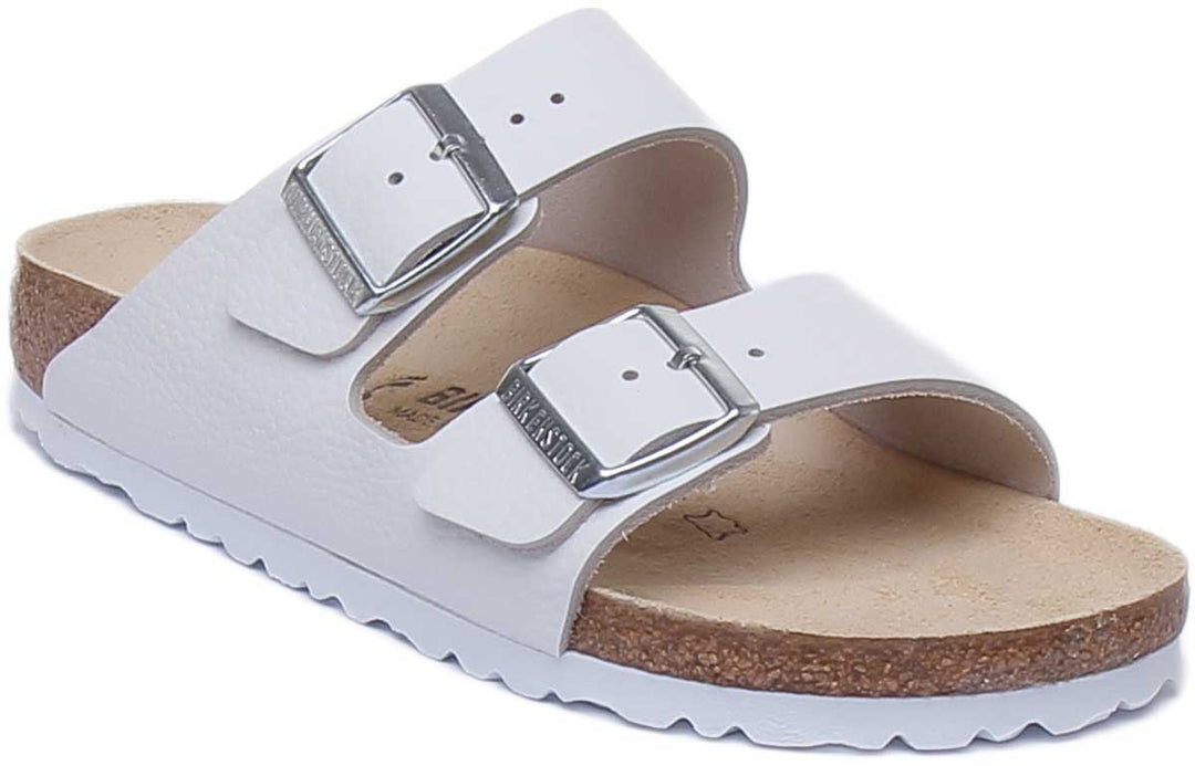 Sandales Birkenstock Arizona | cuir nubuck blanc pour femmes