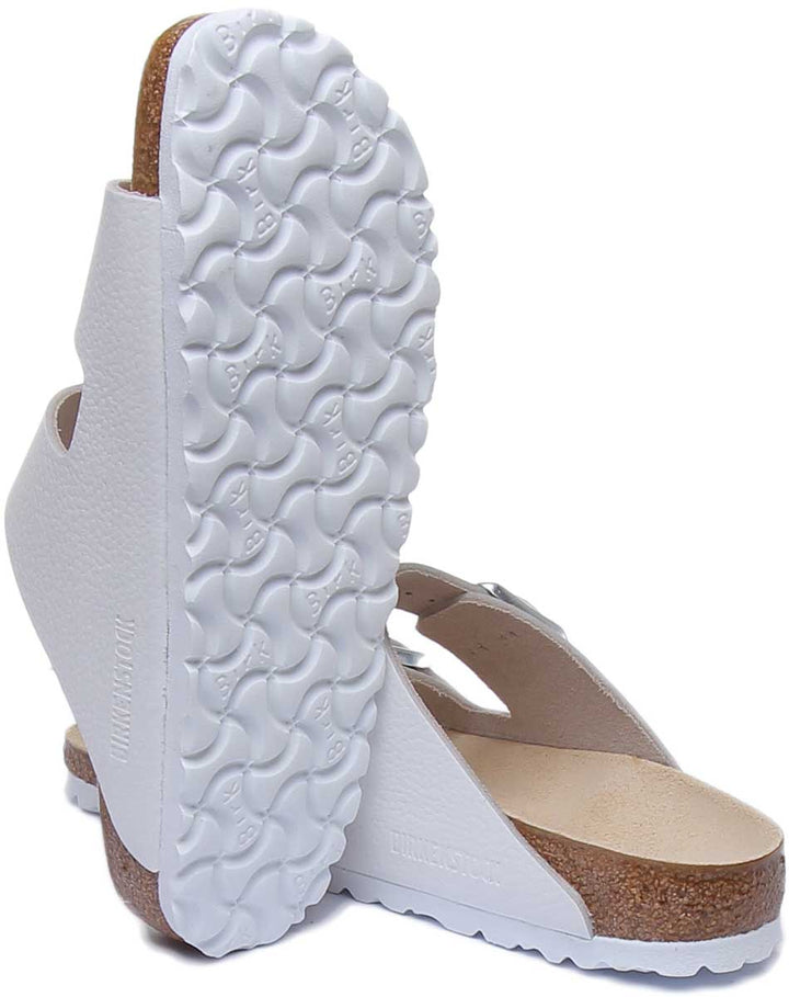 Sandales Birkenstock Arizona | cuir nubuck blanc pour femmes