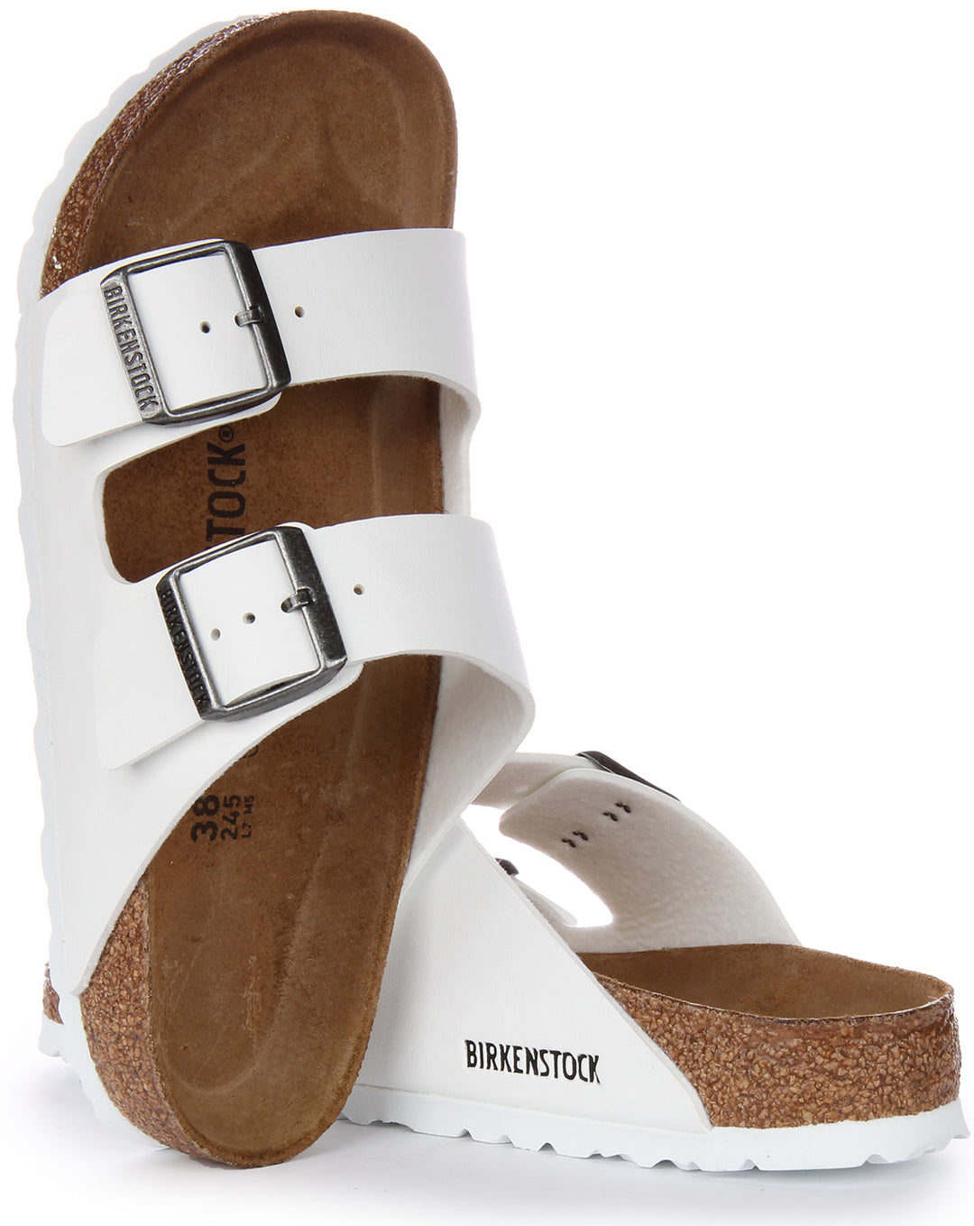 Birkenstock Arizona-sandaler | Vit Birko-Flor för kvinnor