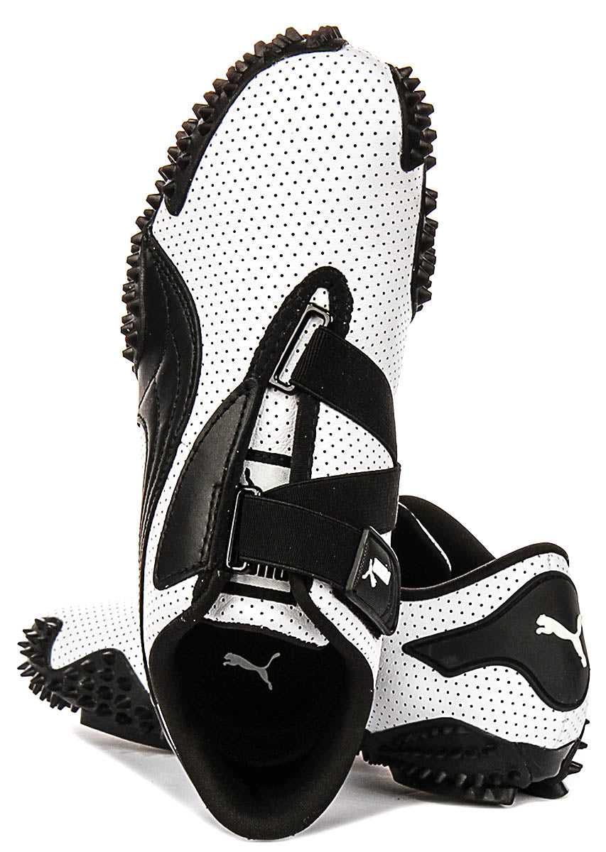 Puma Mostro Perf in wit en zwart