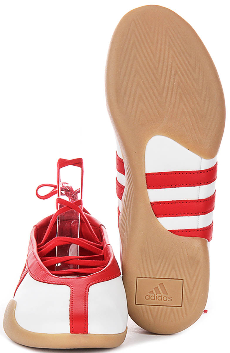Adidas Taekwondo Ballet In White Red For Women