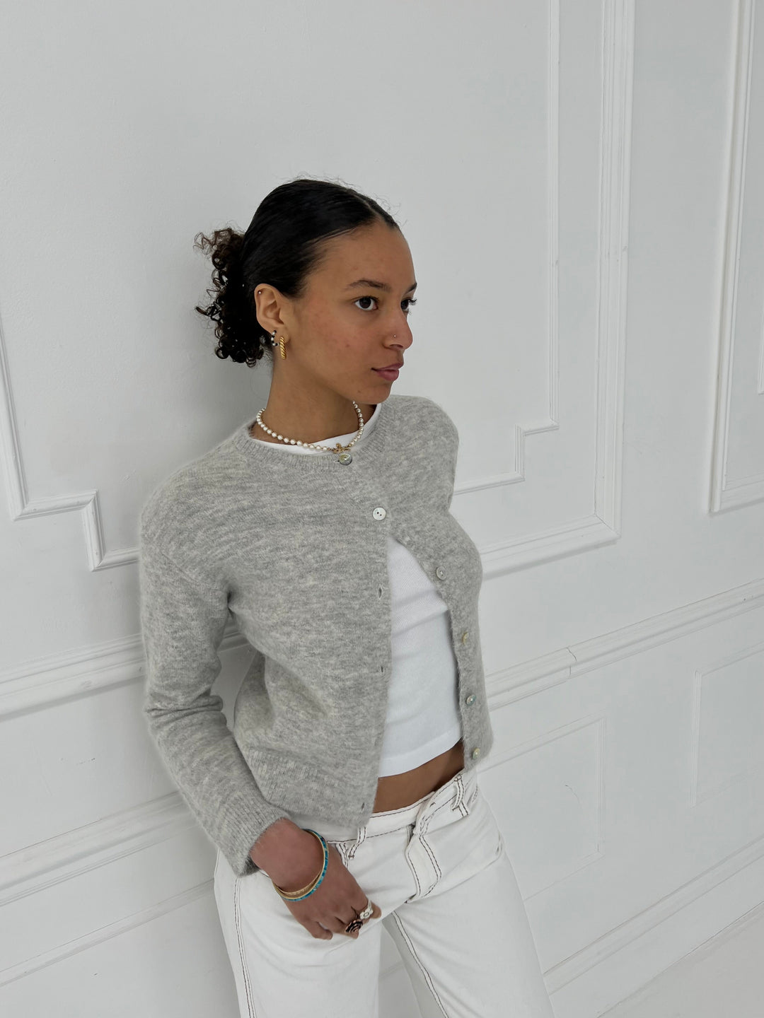 Cardigan Elsa - Gris clair