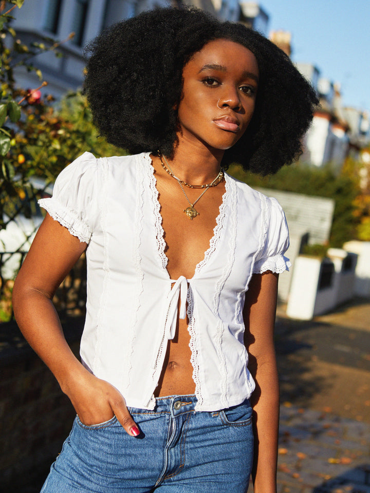 Haut Iris - Blanc