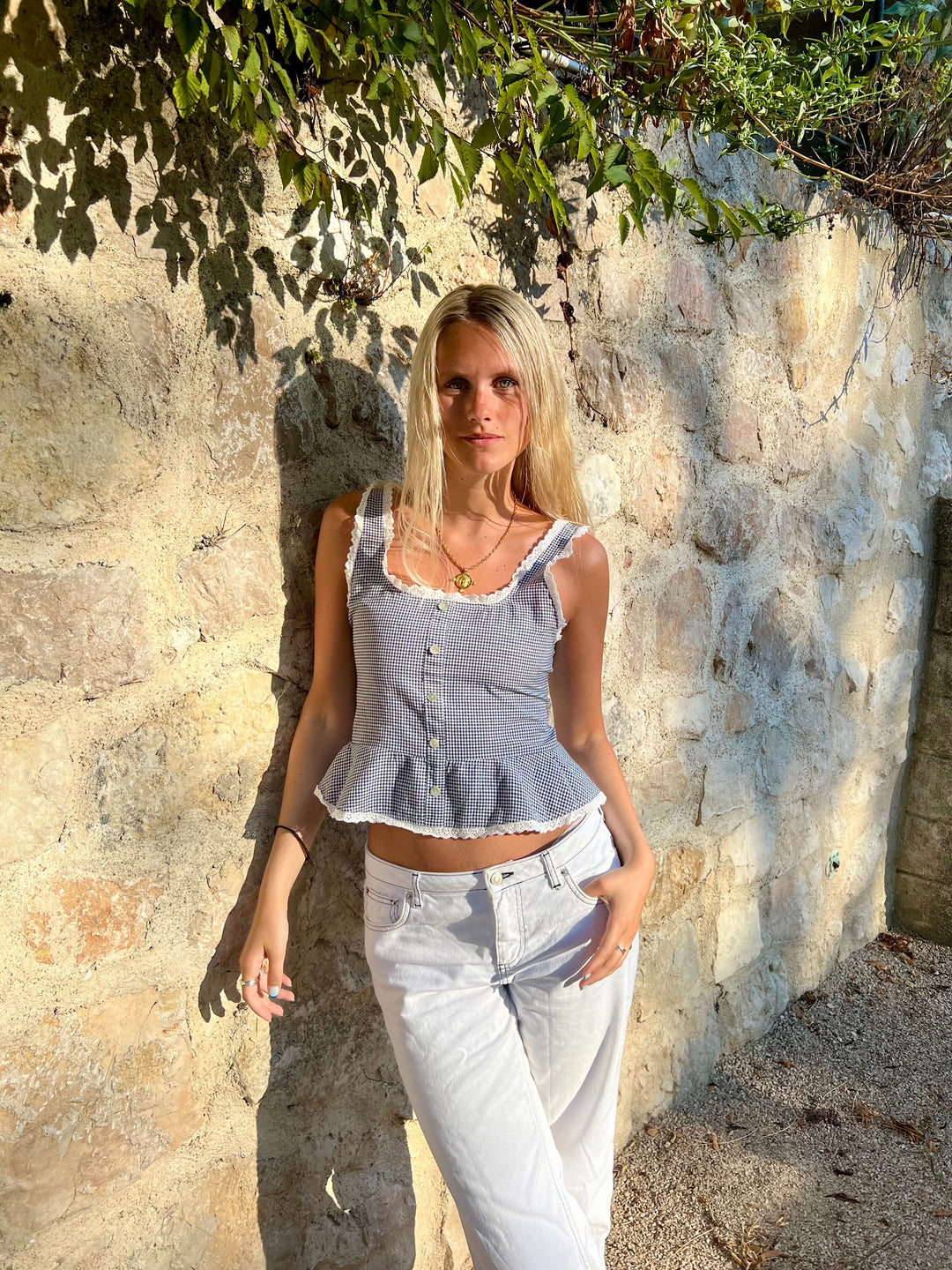 Haut Lola - Vichy Bleu